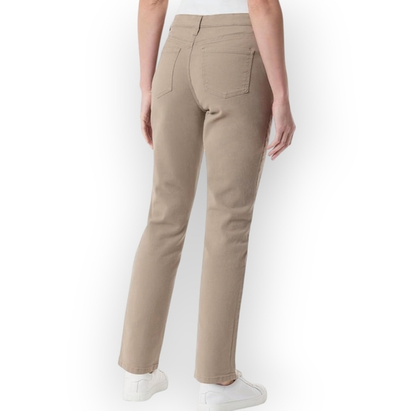 Gloria Vanderbilt Amanda Classic High Rise Tapered Jean Petite, Hazelnut 12P - Picture 3 of 12